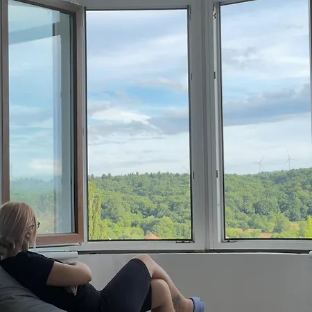 Apartment стильна нова з видом на гори та вітряки Truskavets