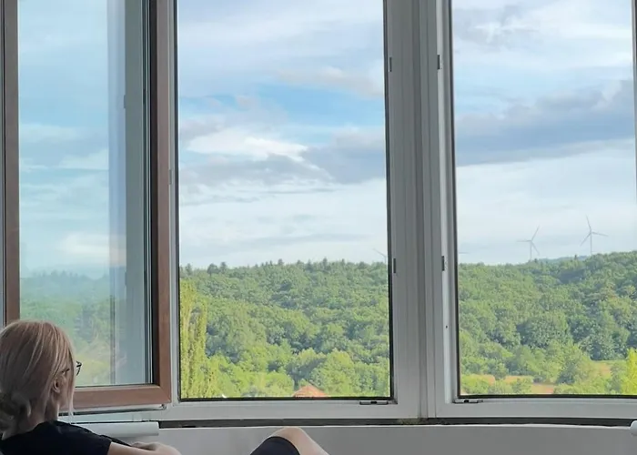 Апартаменты стильна нова з видом на гори та вітряки Трускавец
